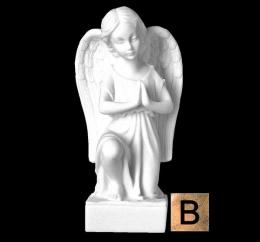 SYNTHETIC MARBLE ANGEL PRAYING LEATHER FINISHED